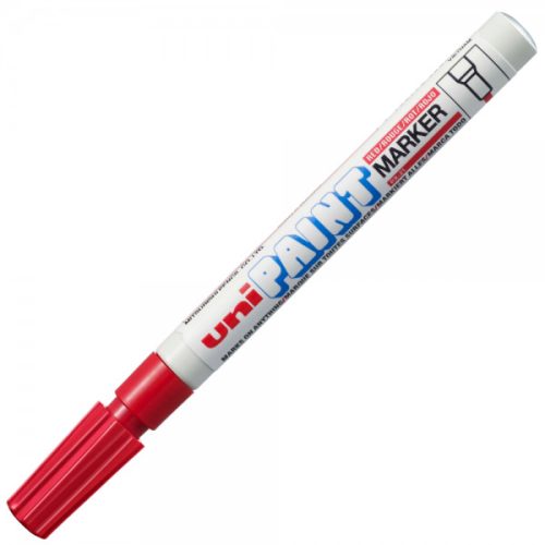 Marker cu vopsea UNI PX-21, varf rotund, 0.8-1.2mm , rosu