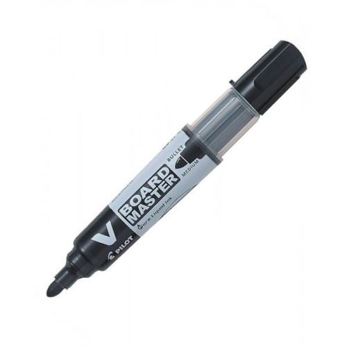 Marker tabla Pilot WBMA-VBM-M, varf rotund, 2.3mm, cu rezerva, negru