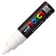 Marker UNI Posca alb  PC-7M, varf rotund, 4.5-5.5mm