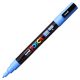 Marker UNI Posca sky blue PC-3M, varf rotund, 0.9-1.3mm