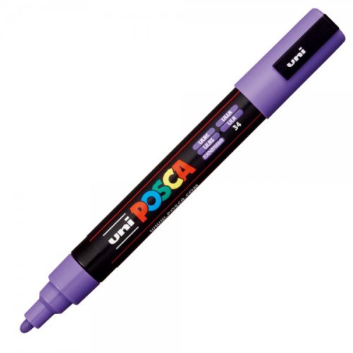 Marker UNI Posca PC-5M, varf rotund, 1.8-2.5mm mov