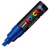 Marker UNI Posca PC-8K, varf tesit, 8.0mm, albastru