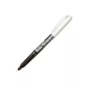 Marker permanent Centropen 2686, varf rotund, 1.2mm, alb