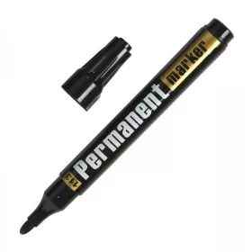Marker permanent CNX G-113, varf rotund, negru