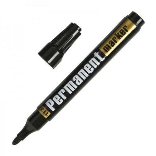 Marker permanent CNX G-113, varf rotund, negru