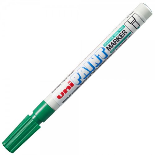 Marker cu vopsea UNI PX-21, varf rotund, 0.8-1.2mm , verde