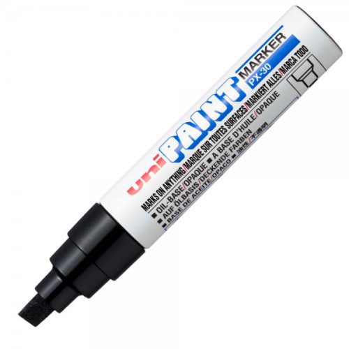 Marker cu vopsea UNI PX-30, varf rotund, 4.0-8.5mm, negru