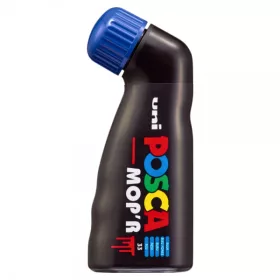   Marker UNI Posca Mop'r PCM22, varf rotund buretat, 3.0-19.0mm , albastru