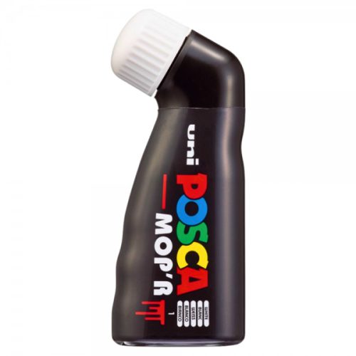 Marker UNI Posca Mop'r PCM22, varf rotund buretat, 3.0-19.0mm , alb