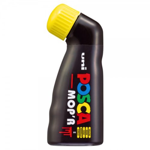 Marker UNI Posca Mop'r PCM22, varf rotund buretat, 3.0-19.0mm , galben