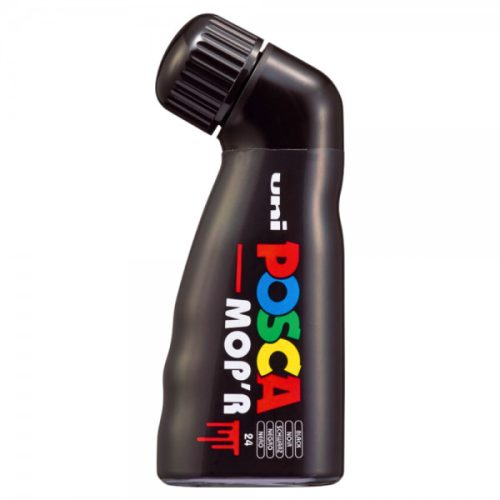 Marker UNI Posca Mop'r PCM22, varf rotund buretat, 3.0-19.0mm , negru