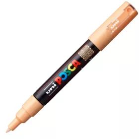   Marker UNI Posca PC-1M, varf rotund, 0.7mm portocaliu deschis