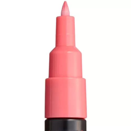 Marker UNI Posca PC-1M, varf rotund, 0.7mm roz corai