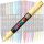 Marker UNI Posca PC-1M, varf rotund, 0.7mm galben pai