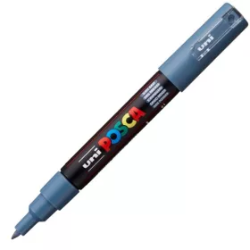 Marker UNI Posca PC-1M, varf rotund, 0.7mm gri-albastrui
