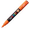 Marker UNI Posca PC-1M, varf rotund, 0.7mm portocaliu inchis