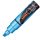 Marker cu creta UNI Chalk PWE-8K, varf tesit, 8.0mm, albastru metalic