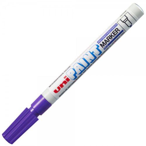 Marker cu vopsea UNI PX-21, varf rotund, 0.8-1.2mm, violet