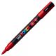 Marker UNI Posca rosu PC-3M, varf rotund, 0.9-1.3mm