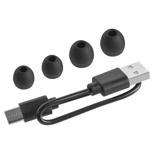 Casti TWS (true wireless) Kruger & Matz M19, Bluetooth 5.3, touch control, negre