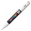 Marker UNI Posca PC-1M, varf rotund, 0.7mm alb