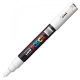 Marker UNI Posca PC-1M, varf rotund, 0.7mm alb