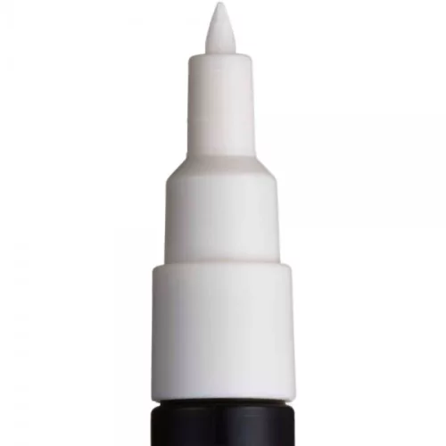 Marker UNI Posca PC-1M, varf rotund, 0.7mm alb