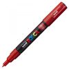 Marker UNI Posca PC-1M, varf rotund, 0.7mm rosu