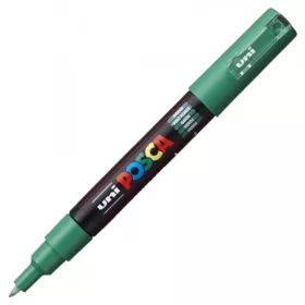 Marker UNI Posca PC-1M, varf rotund, 0.7mm verde