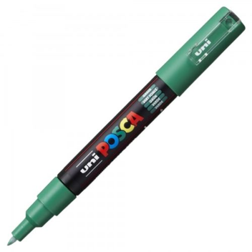 Marker UNI Posca PC-1M, varf rotund, 0.7mm verde