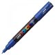 Marker UNI Posca PC-1M, varf rotund, 0.7mm albastru