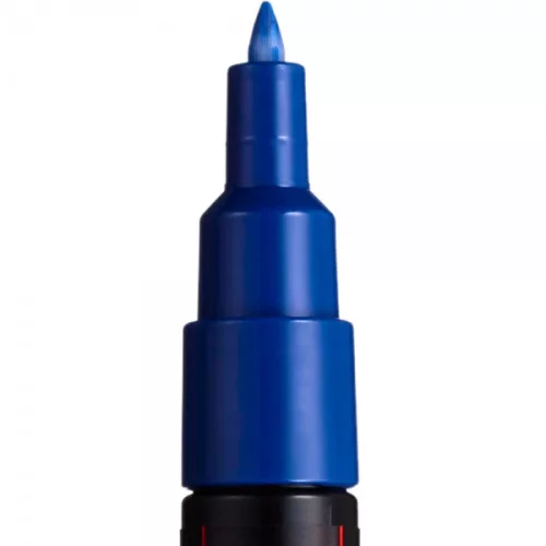 Marker UNI Posca PC-1M, varf rotund, 0.7mm albastru