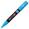 Marker UNI Posca PC-1M, varf rotund, 0.7mm albastru deschis