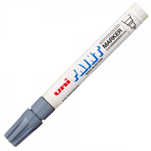 Marker cu vopsea UNI PX-20, varf rotund, 2.2-2.8mm, gri