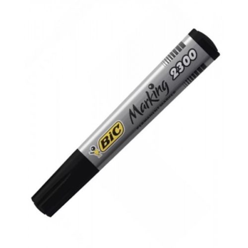 Marker permanent Bic Marking 2300, varf tesit, 3.7-5.5mm negru