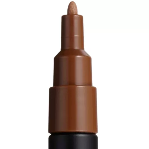 Marker UNI Posca maro PC-3M, varf rotund, 0.9-1.3mm