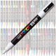 Marker UNI Posca alb  PC-3M, varf rotund, 0.9-1.3mm