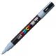 Marker UNI Posca gri PC-3M, varf rotund, 0.9-1.3mm