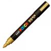 Marker UNI Posca PC-5M, varf rotund, 1.8-2.5mm auriu