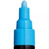 Marker UNI Posca PC-5M, varf rotund, 1.8-2.5mm albastru deschis