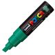 Marker UNI Posca PC-8K, varf tesit, 8.0mm ,verde