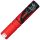 Marker cu creta UNI Chalk PWE-8K, varf tesit, 8.0mm, rosu fluorescent