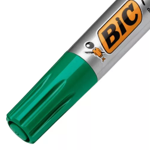 Marker permanent Bic Marking 2000, varf rotund, 1.7 mm, corp gros, verde