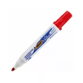   Marker tabla Bic Velleda 1701, varf rotund, 2.5mm, corp gros, rosu