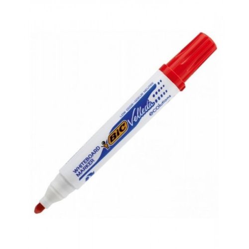 Marker tabla Bic Velleda 1701, varf rotund, 2.5mm, corp gros, rosu