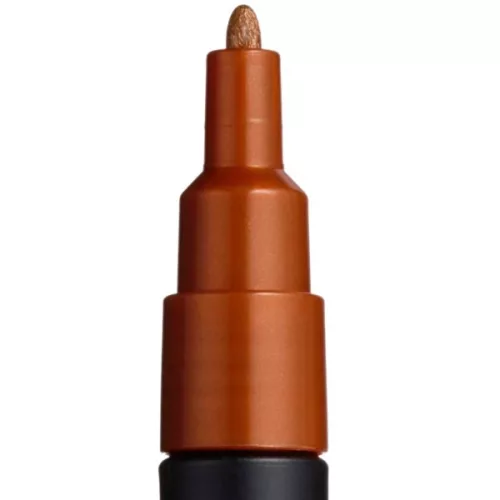 Marker UNI Posca bronz PC-3M, varf rotund, 0.9-1.3mm