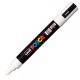 Marker UNI Posca PC-5M, varf rotund, 1.8-2.5mm alb