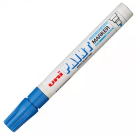   Marker cu vopsea UNI PX-20, varf rotund, 2.2-2.8mm, albastru deschis