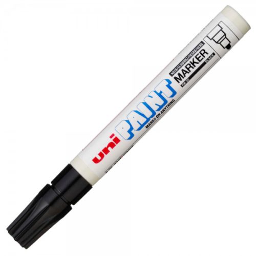 Marker cu vopsea UNI PX-20, varf rotund, 2.2-2.8mm negru