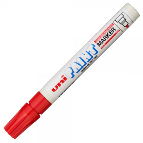 Marker cu vopsea UNI PX-20, varf rotund, 2.2-2.8mm , rosu
